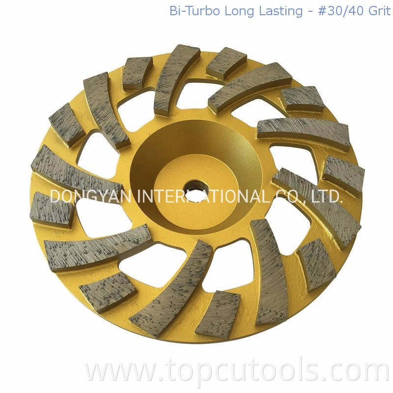 Diamond Grinding Cup Wheel with Arrow Segment for Stone Grindig Tool